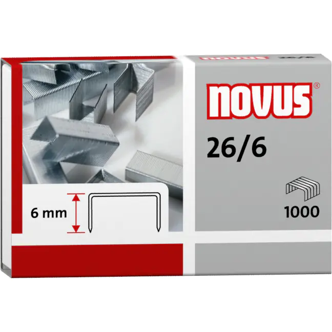 ⁨Staples NOVUS 26/6 1000pcs. 040-0056⁩ at Wasserman.eu