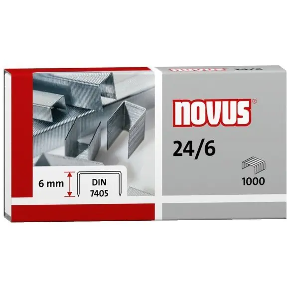 ⁨Staples NOVUS 24/6 DIN 1000pcs. 040-0158⁩ at Wasserman.eu