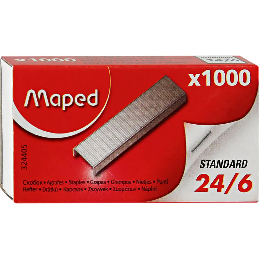 ⁨Staples 24/6 1000pcs MAPED 324405⁩ at Wasserman.eu