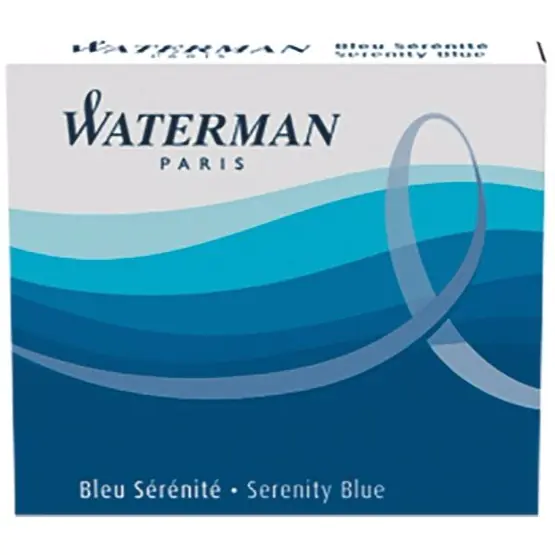 ⁨WATERMAN short cartridge blue S0110950⁩ at Wasserman.eu