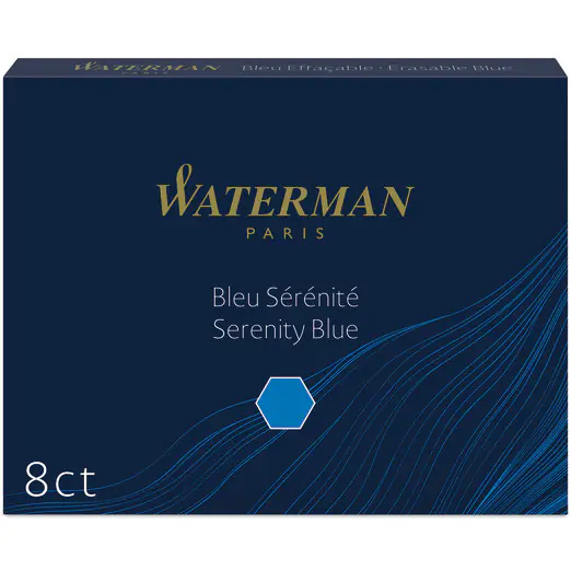 ⁨Naboje WATERMAN niebieskie (8szt.) S0110860⁩ w sklepie Wasserman.eu