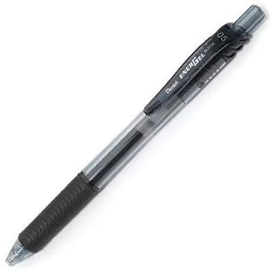 ⁨Fine ball tube PENTEL BLN105 black with liquid gel ink 0.5mm⁩ at Wasserman.eu