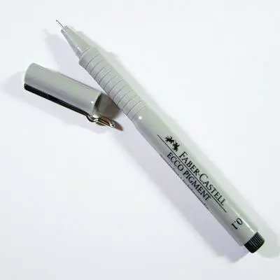 ⁨Fineliner ECCO PIGMENT 0.8mm black 166899 FC FABER-CASTELL⁩ at Wasserman.eu
