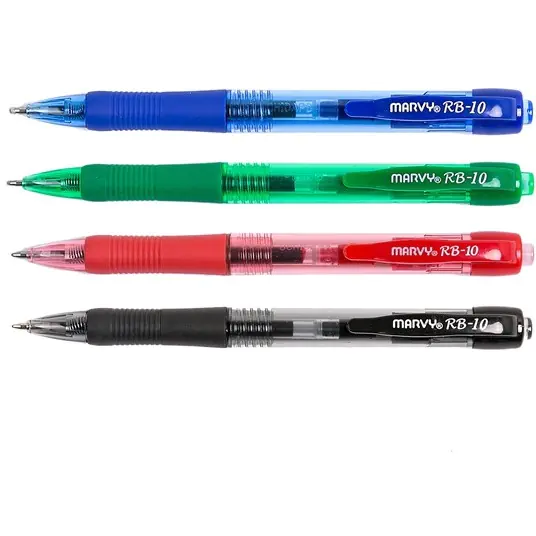 ⁨Długopis automatyczny UCHIDA RB-10 czerwony 204702⁩ w sklepie Wasserman.eu