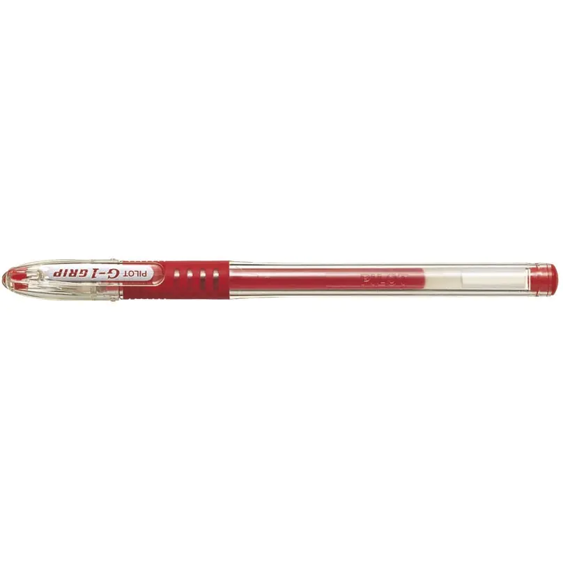 ⁨Pióro żelowe PILOT G1 GRIP czerwony PIBLGP-G1-5R⁩ w sklepie Wasserman.eu