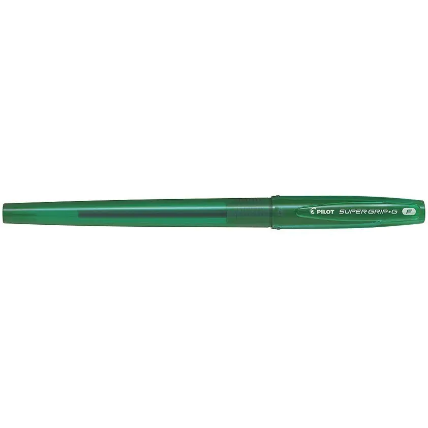 ⁨Długopis olejowy ze skuwką PILOT SUPER GRIP zielony BPS-GG-F-G⁩ w sklepie Wasserman.eu