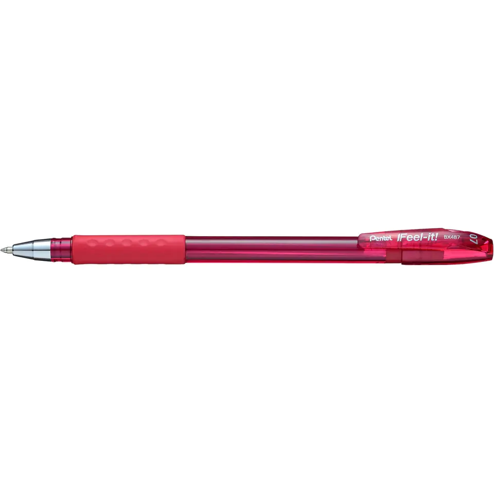 ⁨Długopis olejowy BX487 czerwony PENTEL⁩ w sklepie Wasserman.eu