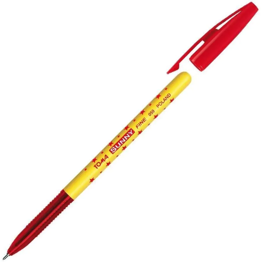 ⁨Długopis SUNNY czerwony TO-050 TOMA⁩ w sklepie Wasserman.eu