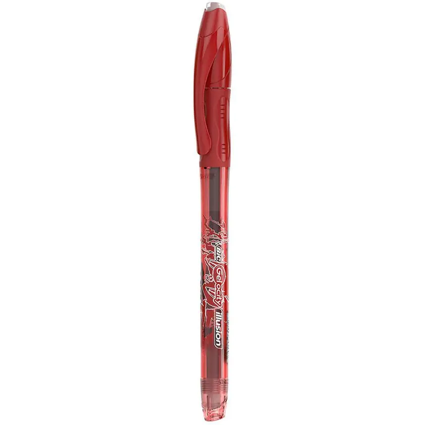 ⁨Pióro żelowe ścieralne GELOCITY ILLUSION czerwony BCL 943442 BIC⁩ w sklepie Wasserman.eu