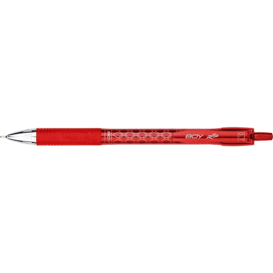 ⁨Długopis automatyczny BOY RS 0.7mm czerwony RYSTOR 454-001⁩ w sklepie Wasserman.eu
