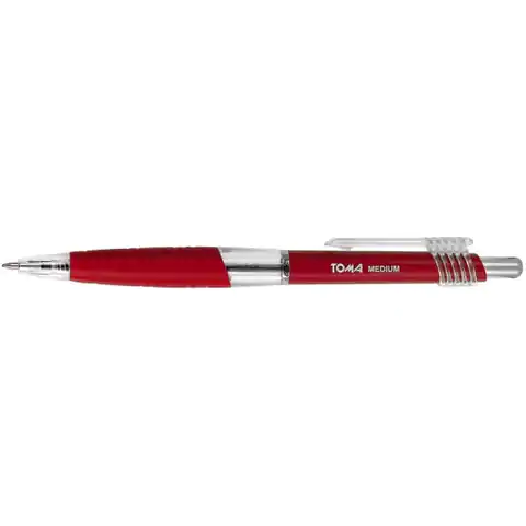 ⁨Automatic pens MEDIUM 1.0mm red TOMA TO-038⁩ at Wasserman.eu