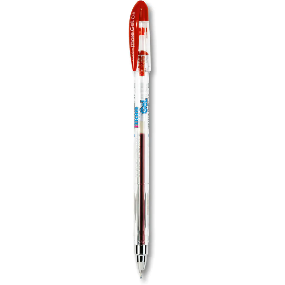 ⁨Długopis żelowy MORE GEL czerwony TT5577⁩ w sklepie Wasserman.eu
