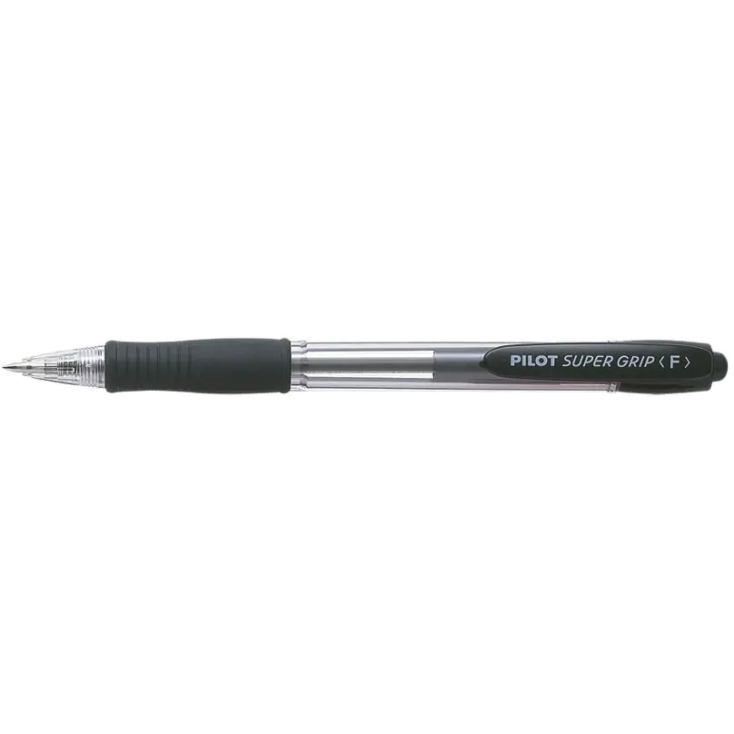 ⁨Długopis olejowy PILOT SUPER GRIP czarny PIBPGP-10R-B⁩ w sklepie Wasserman.eu