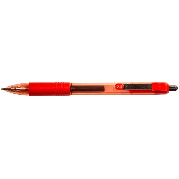 ⁨Pióro żelowe automatyczne 806 czerwone 166002 D.RECT⁩ w sklepie Wasserman.eu