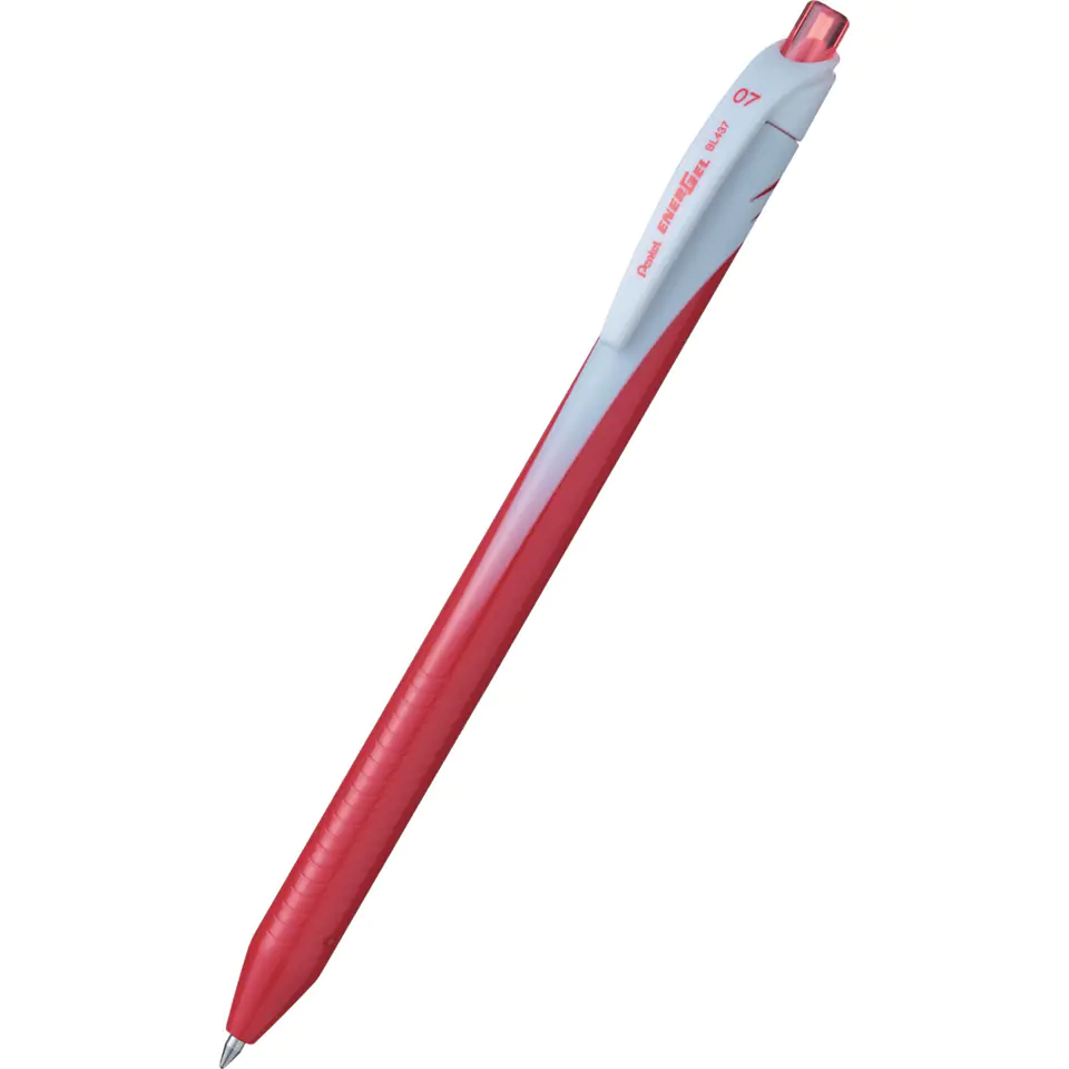 ⁨Pióro kulkowe EnerGel 0,7mm BL437-B czerwone PENTEL⁩ w sklepie Wasserman.eu