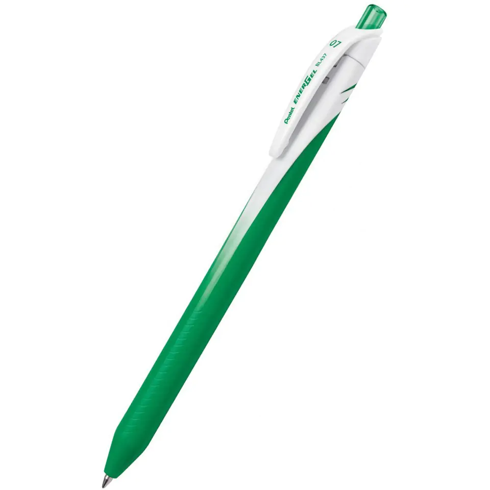 ⁨Ball Pen EnerGel 0,7mm BL437-D green PENTEL⁩ at Wasserman.eu