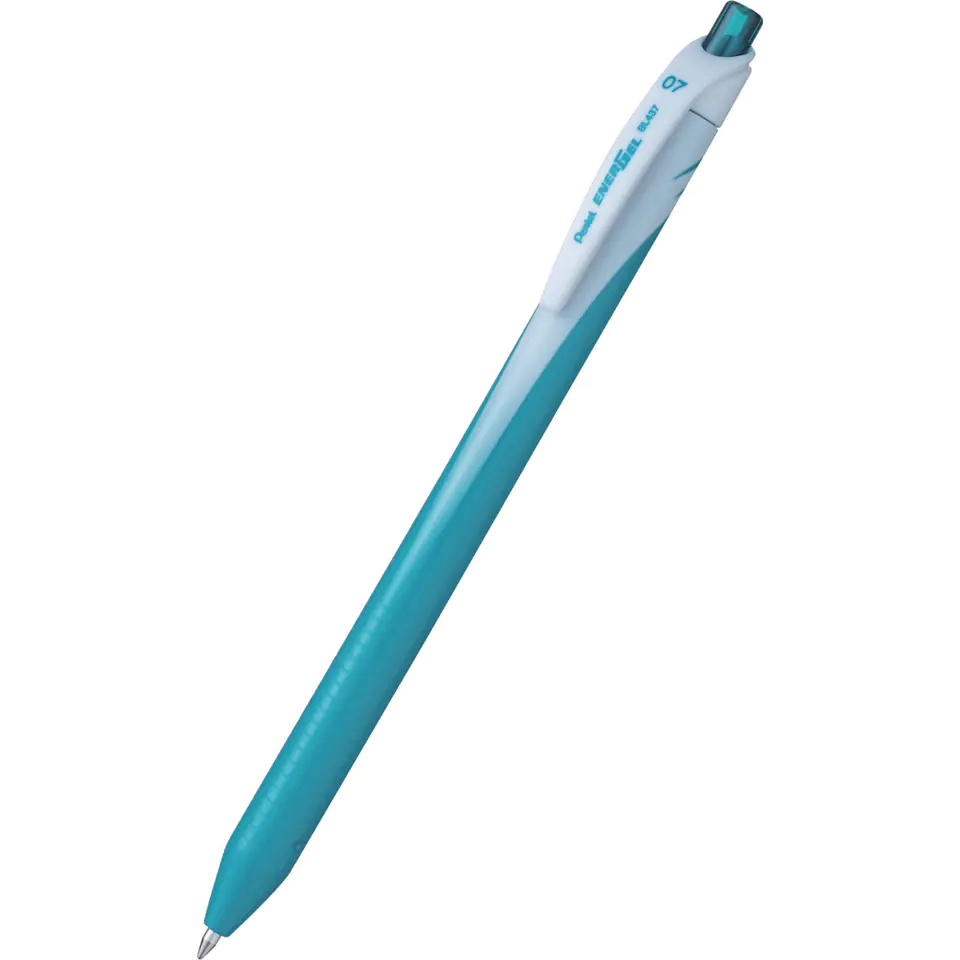 ⁨Pióro kulkowe EnerGel 0,7mm BL437-S3 turkusowe PENTEL⁩ w sklepie Wasserman.eu