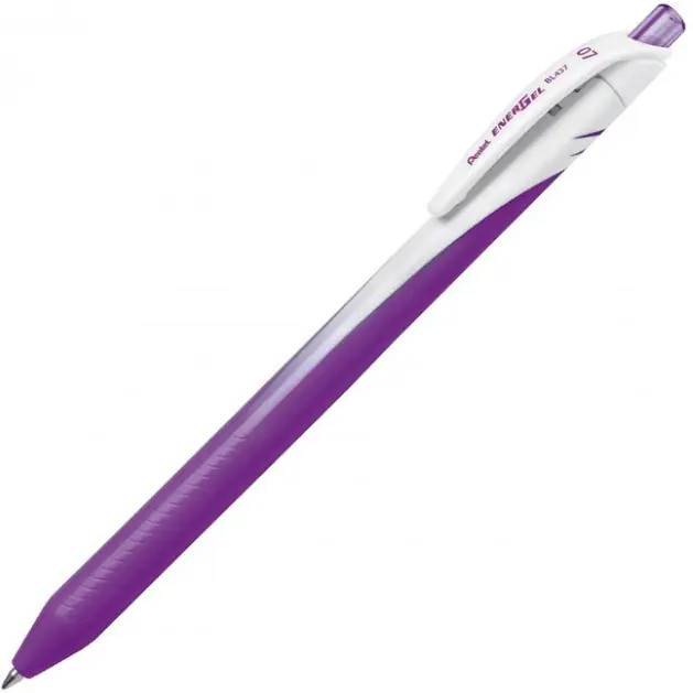 ⁨Pióro kulkowe EnerGel 0,7mm BL437-V fioletowe PENTEL⁩ w sklepie Wasserman.eu