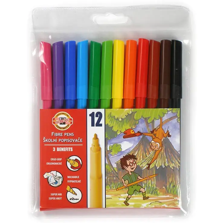 ⁨Markers 12 colours 7710/2AB KOH-I-NOOR⁩ at Wasserman.eu