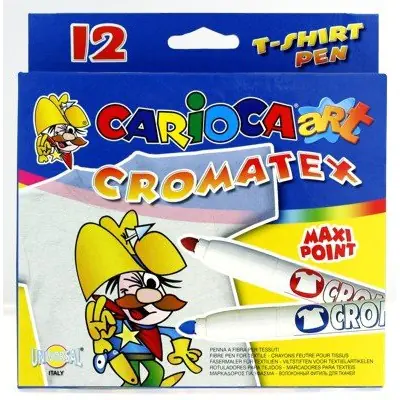 ⁨CROMATEX felt-tip pens for fabrics 12kol. 160-1474⁩ at Wasserman.eu