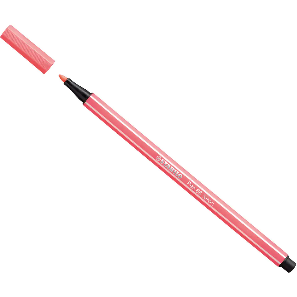 ⁨Flamaster STABILO PEN 68/040 czerwony fluo⁩ w sklepie Wasserman.eu