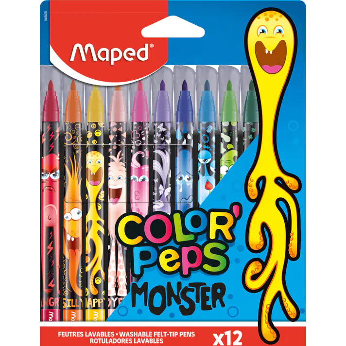 ⁨Colorpeps monster markers 12 pcs. 845400⁩ at Wasserman.eu