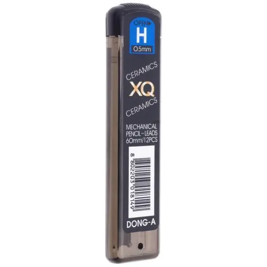 ⁨Grafity do ołówka automatycznego XQ 0.5mm H DONG-A⁩ w sklepie Wasserman.eu