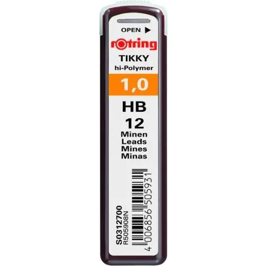 Graphite 1,0mm HB for automatic pencils ROTRING S0312700 at Wasserman.eu