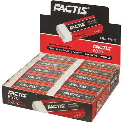 ⁨Eraser EXTRA SOFT (20pcs.) ES-20 FACTIS⁩ at Wasserman.eu