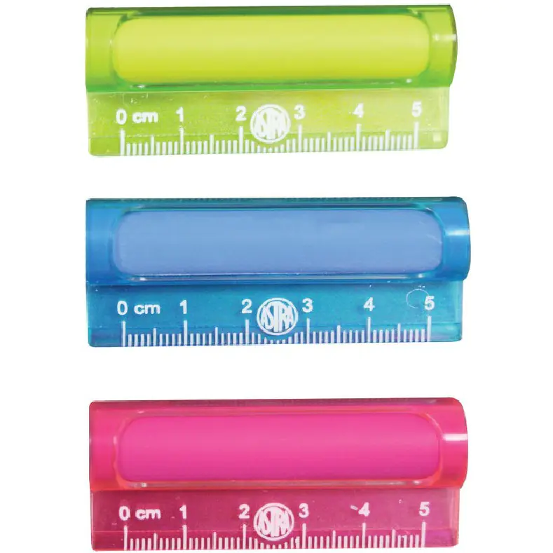 ⁨Gumka do ścierania z linijka 5cm zestaw 2w1 425022005 ASTRA⁩ w sklepie Wasserman.eu