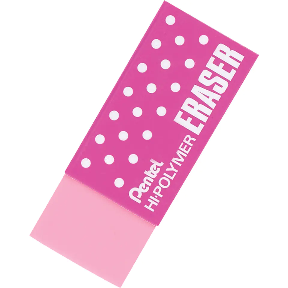 ⁨Pencil eraser ZEH-05P pink PENTEL small (43x17,5x11,5mm)⁩ at Wasserman.eu