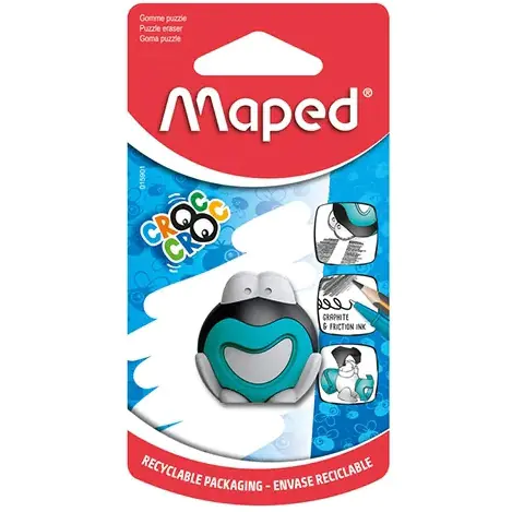 ⁨Eraser CROC CROC Frog blue blister 015901 MAPED⁩ at Wasserman.eu