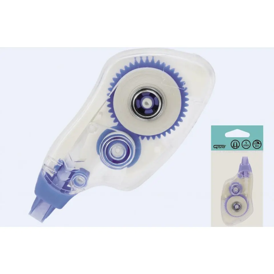 ⁨Korektor w taśmie 5mm*8m BIN BIN boczny 160-1274 GR-85 GRAND⁩ w sklepie Wasserman.eu