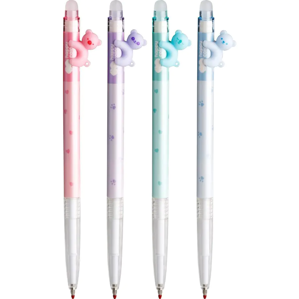 ⁨Removable pen PASTEL BEARS 0.5mm blue. 4120 02PB-3 HAPPY COLOR⁩ at Wasserman.eu