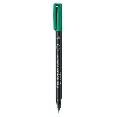 ⁨Foliopis permanentny S 313 zielony STAEDTLER LUMOCOLOR S313-5⁩ w sklepie Wasserman.eu