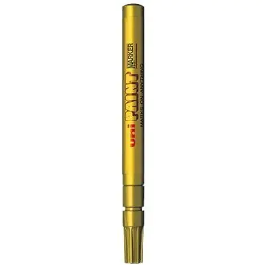 ⁨Oil marker UNI PX-21 gold⁩ at Wasserman.eu