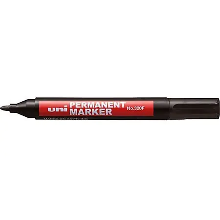 ⁨Marker permanentny UNI NO-320 okrągły zielony⁩ w sklepie Wasserman.eu