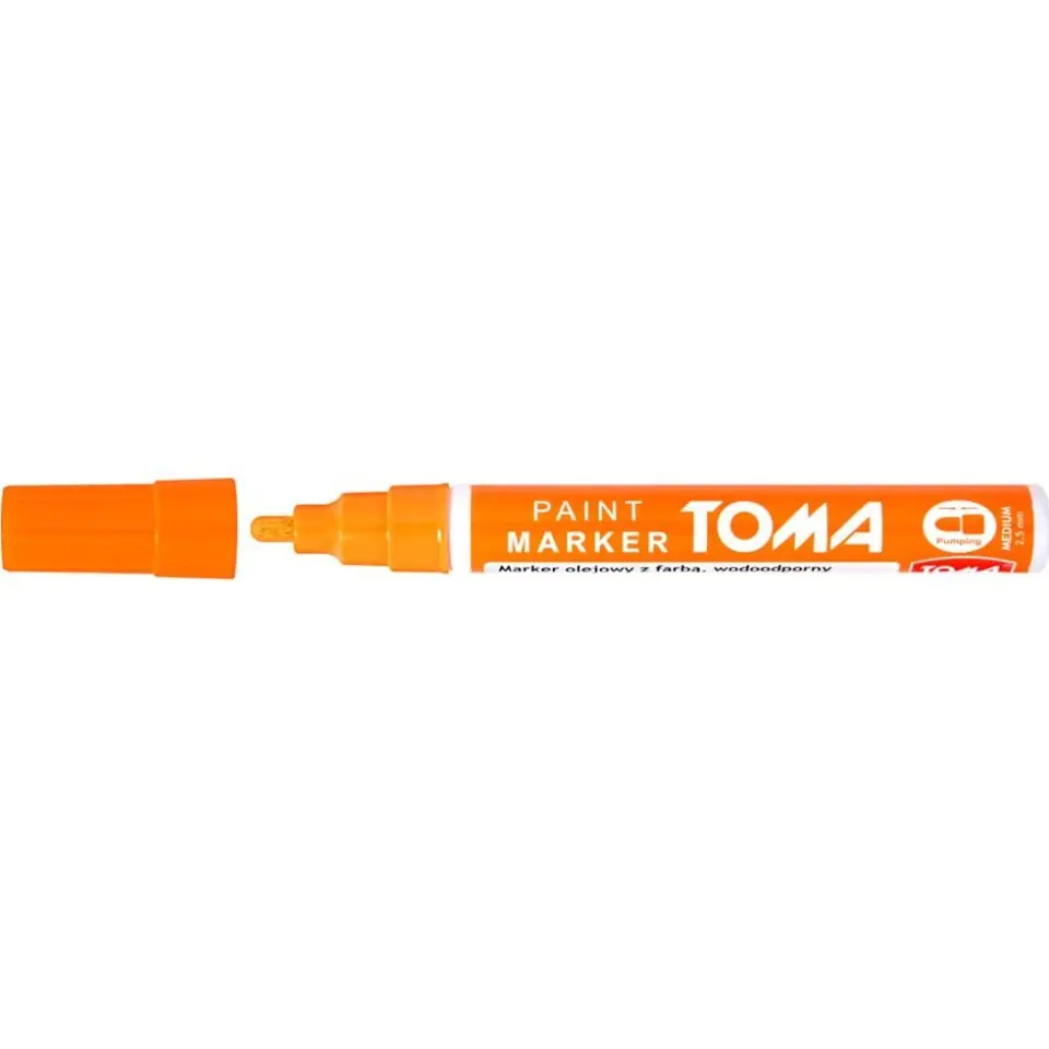 Oil marker thickness 2.5mm orange TO-440 TOMA at Wasserman.eu