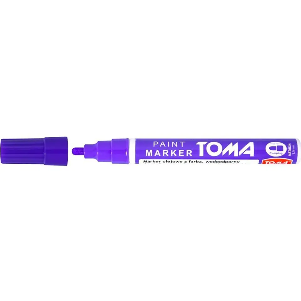 ⁨Marker olejowy grubość 2.5mm fioletowy TO-440 TOMA⁩ w sklepie Wasserman.eu