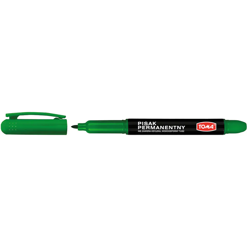 ⁨Permanent marker round green 1mm TO-324 TOMA⁩ at Wasserman.eu