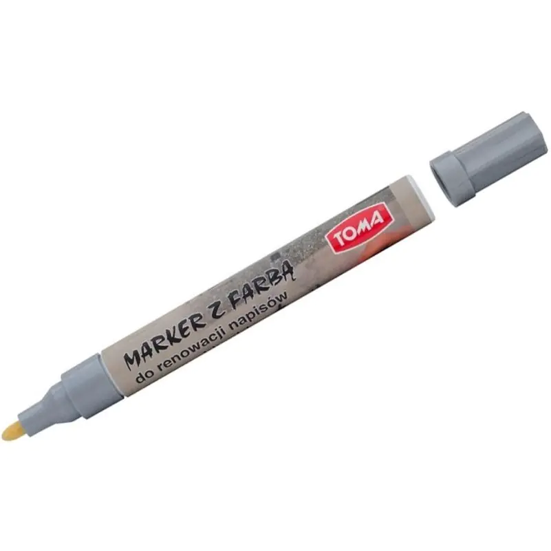 ⁨Marker olejowy do nagrobków srebrny 2.3mm TO-448 TOMA⁩ w sklepie Wasserman.eu