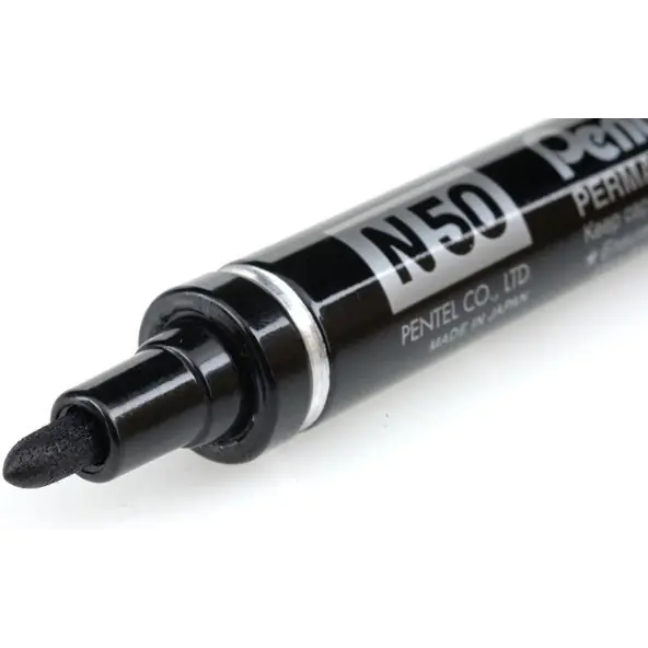 ⁨Waterproof marker N50-A black PENTEL⁩ at Wasserman.eu