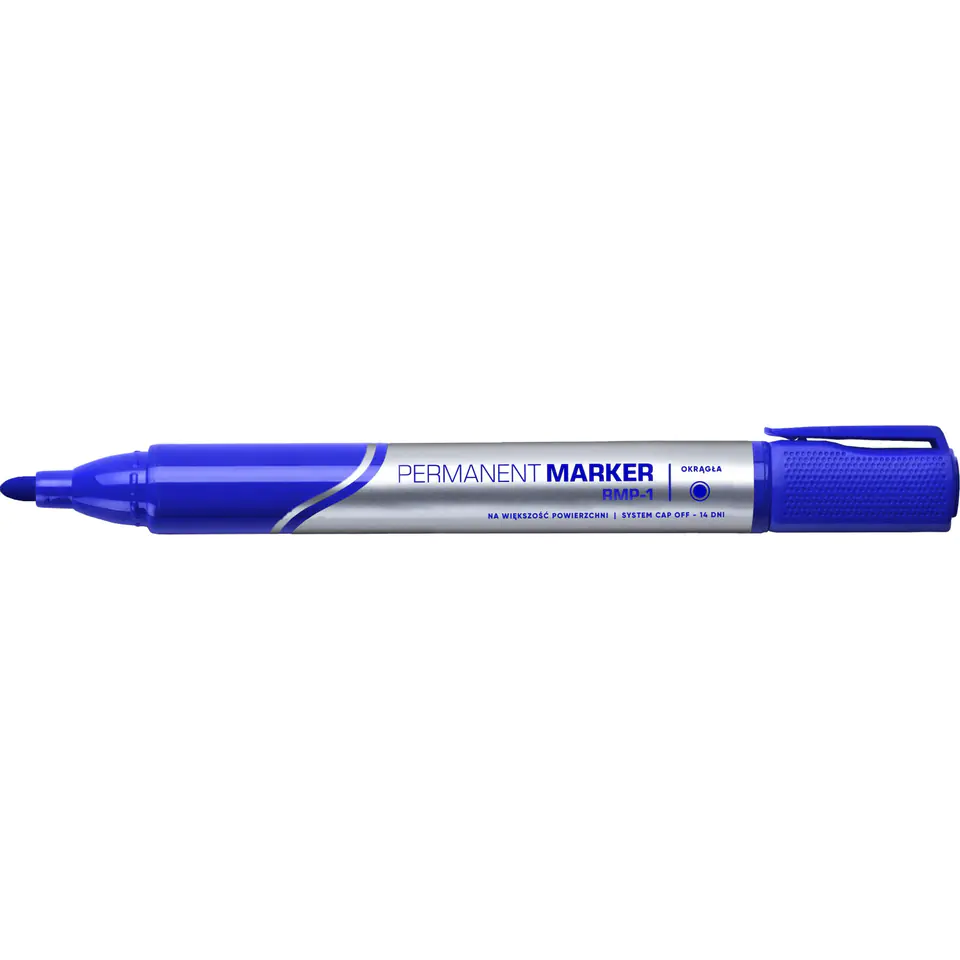 ⁨Marker permanentny RMP-1 niebieski RYSTOR 432-002/458-002⁩ w sklepie Wasserman.eu