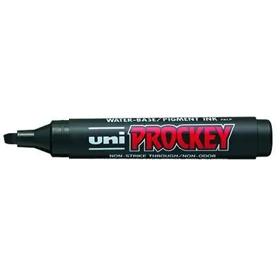 ⁨Marker permanentny UNI PM-126 czarny ścięty PROCKEY⁩ w sklepie Wasserman.eu