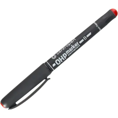 ⁨Marker permanentny OHP 1-3mm czerwony 2638 CENTROPEN⁩ w sklepie Wasserman.eu