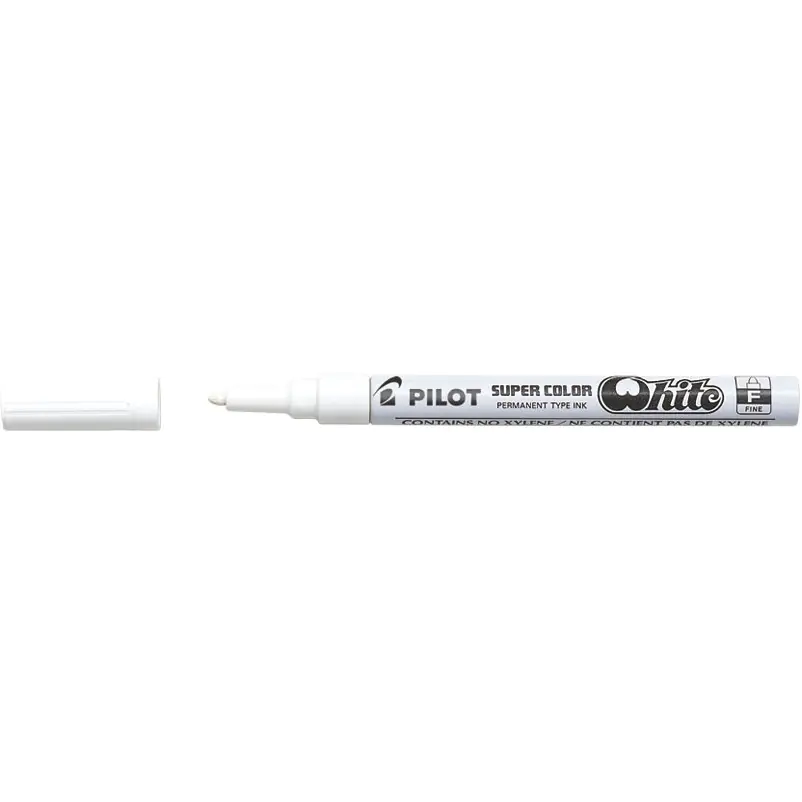 ⁨Marker olejowy PILOT grubość F biały PISC-PBWF⁩ w sklepie Wasserman.eu