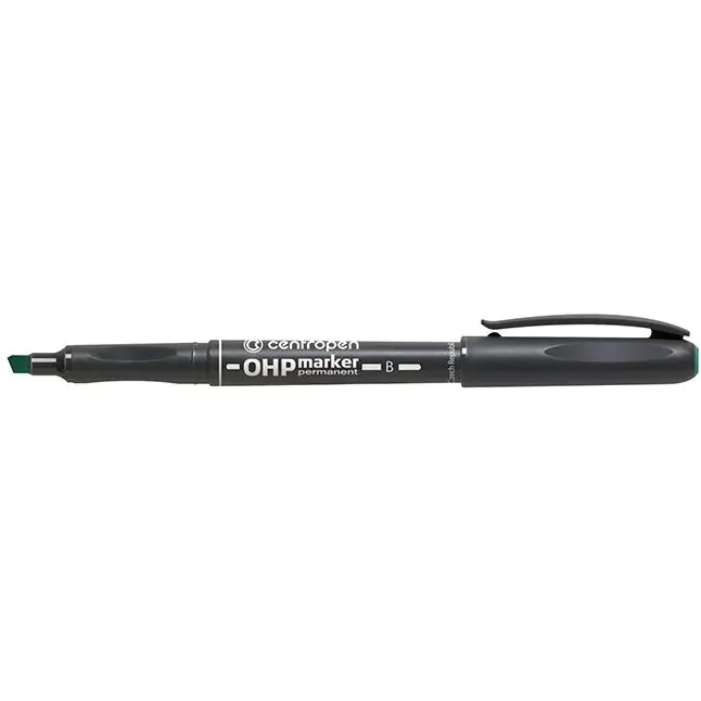 ⁨Marker permanentny OHP 1-3mm zielony 2638 CENTROPEN⁩ w sklepie Wasserman.eu