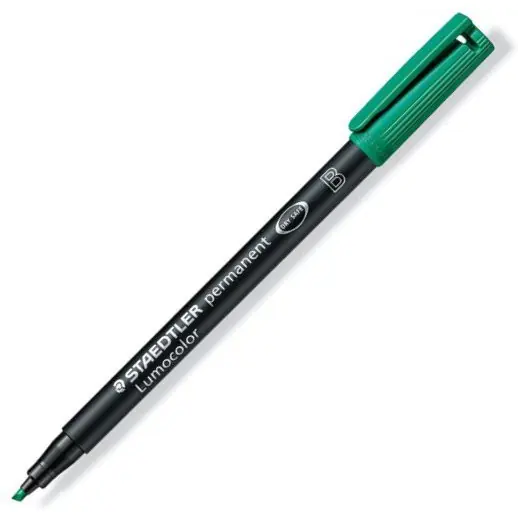 ⁨Permanent foliopis B 314 green STAEDTLER LUMOCOLOR S314-5⁩ at Wasserman.eu