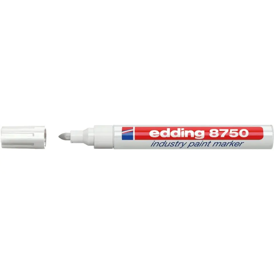 ⁨Marker lakierowy przemysłowy biały okrągła końcówka 8750/049/B EDDING⁩ w sklepie Wasserman.eu