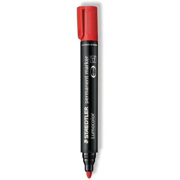 ⁨Marker 352-2 czerwony STAEDTLER okrągły⁩ w sklepie Wasserman.eu